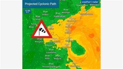 cyclone michaung live tracking